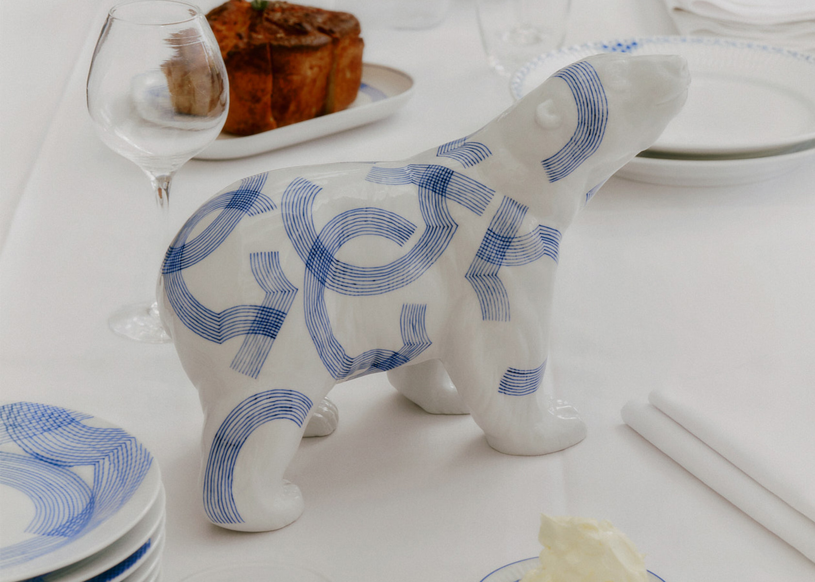 The Limited edition polar bear from the Collection motif from Royal copenhagen